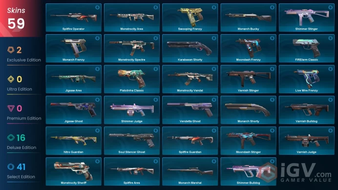EU ╳︎  59 SKINS ╳︎  2 KNIFE ╳︎  K/TAC BLADE ╳︎  BOUND ╳︎  K/TAC VANDAL ╳︎  BOUND PHANTOM ╳︎  BOUND JUDGE ╳︎  TASK FORCE ╳︎  ARTISAN PHANTOM