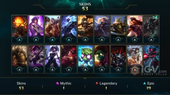 【TR】 LEVEL 157 - UNRANKED - 53 SKINS - [ 6256 BE , 384 RP ] - HONOR 3 - 139 CHAMP