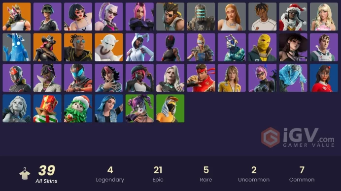 [Code 9919] [PC] 39 skins | Trailblazer | Drift | Malik | Calamity | Snap | Wolverine Zero | Polar Peely | Isaac Clarke | Tour-Ready Sabrina Car