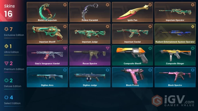 EU | VP 465 | LVL 29 | Radiant Entertainment System Operator | Reaver Karambit | Imperium Sheriff | Imperium Vandal | Imperium Operator  | V0659