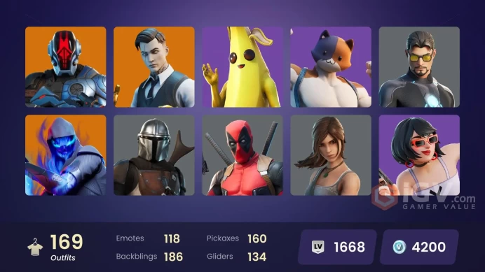 [PC/PSN/XBOX/Nintendo] 169 skins FA | 4200 V-bucks | Deadpool | Mandalorian | Ronin | The Scientist | Ultima Knight | Kymera | The Cube Queen |