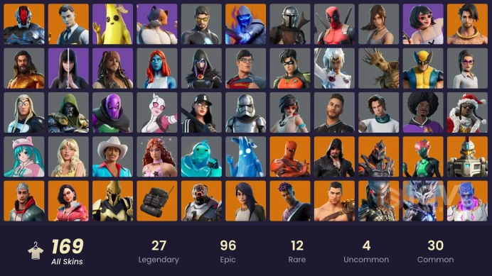 [PC/PSN/XBOX/Nintendo] 169 skins FA | 4200 V-bucks | Deadpool | Mandalorian | Ronin | The Scientist | Ultima Knight | Kymera | The Cube Queen |