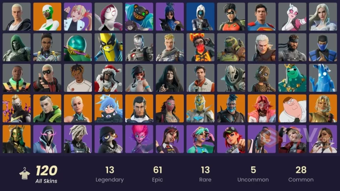 (PC PSN XBOX) 120 skins | Peter Griffin | Nezumi | Driftwalker | Zeus | Kado Thorne | Paradigm (Reality-659) | Twyn | The Ageless | Spectra Knig