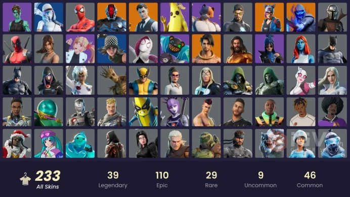(PC PSN XBOX) 233 skins | Gold Brutus | Gold Midas | Cloud Striker | Vivi Chroma | Subzero Cryptic | Lina Scorch | Sultura | Fixer | Trilogy | P
