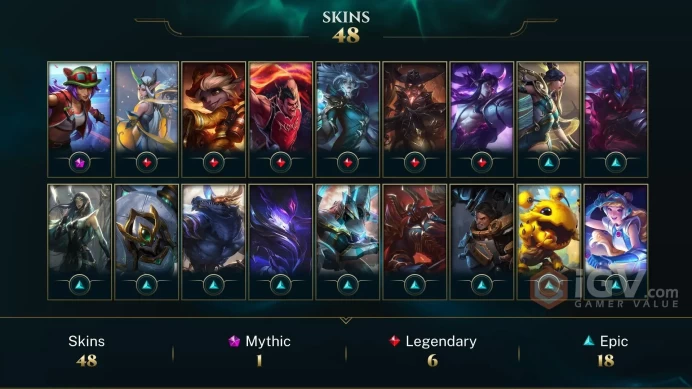 | LAN | 47 SKINS | SILVER 1 | 80 CHAMPIONS | 178 LEVEL | INSTANT DELIVERY | FULL ACCESS | FeC6J |