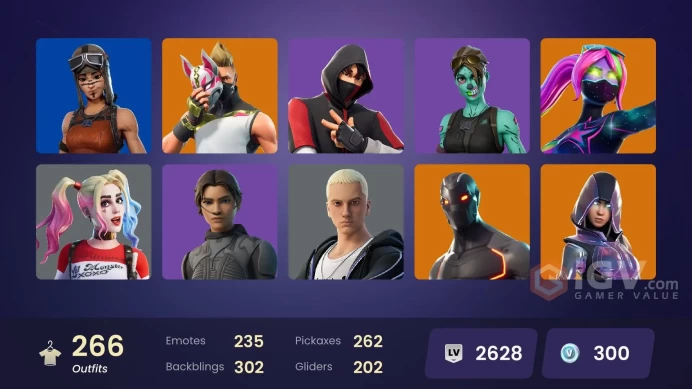 [XBOX/NIN/PC] 266 SKINS | OG STW | RENEGADE RAIDER | IKONIK | THE REAPER | GLOW | ELITE AGENT | WORLD CUP | ROGUE AGENT | TRAILBLAZER