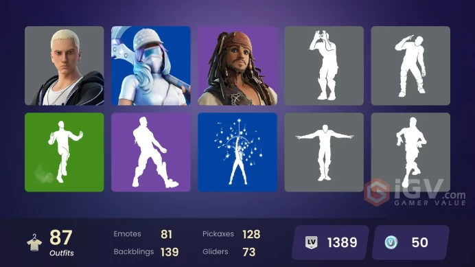 [PC / PSN]  86 Skins  | Jack Sparrow | Mysterio | Doom | Godzilla Evolved | Shady Doggo | Neko Hatsune Miku | Syd |  Gwenpool | Zeus | Hades