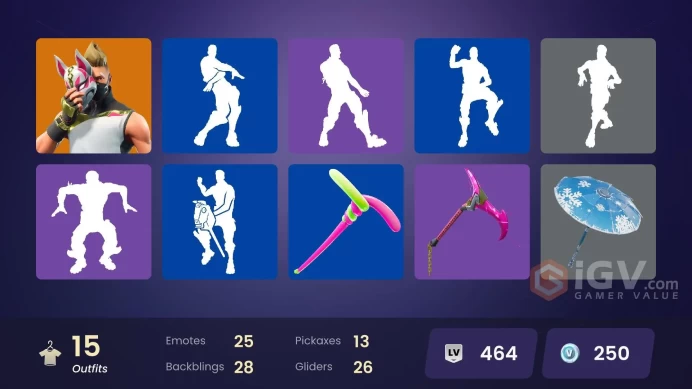 | PC | 15 SKINS | Enforcer | Ragnarok | Drift | Lt. Evergreen | Redline | Sledgehammer | Sun Strider | Huntress | Rook | 250 VBUCKS | FcXwj |