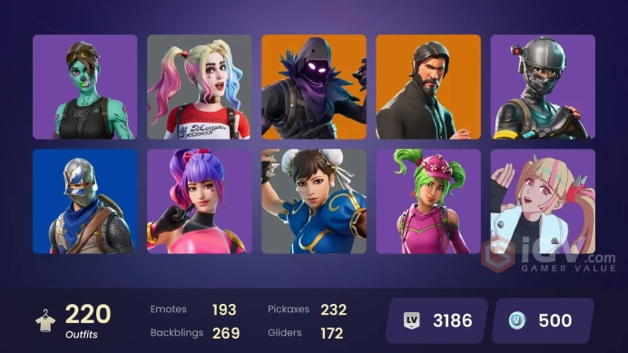 (PC PSN XBOX) 220 skins | The Reaper | Blue Squire | Royale Knight | Elite Agent | Fashion Banshee | Game Knight | Unchained Ramirez | Rogue Age