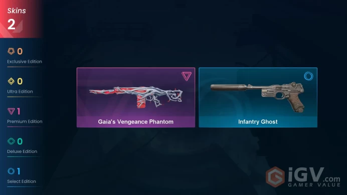 | NA | 2 SKINS | VALUE: 2650 VP | Gaia's Vengeance Phantom | Infantry Ghost | RANKED READY | 28 LEVEL | INSTANT DELIVERY | FULL ACCESS | Fe39n |