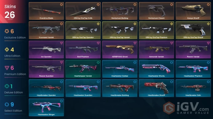 EU/Turkey | ORA Collection, Reaver & Kuronami Skins | Premium Collection | Email Changeable