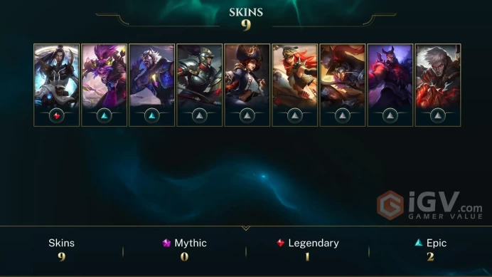 [Code 9930] Level 50 + 9 Skins / EUW / Very Cheap