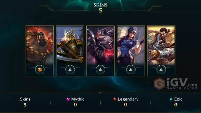 [Code 9932] Level 30 + 5 Skins / EUW / Very Cheap