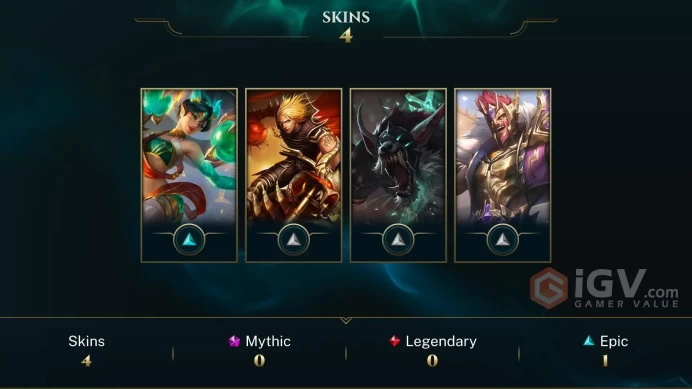 [Code 9933] Level  37 + 8 Skins + 72 Character / EUW / Very Cheap