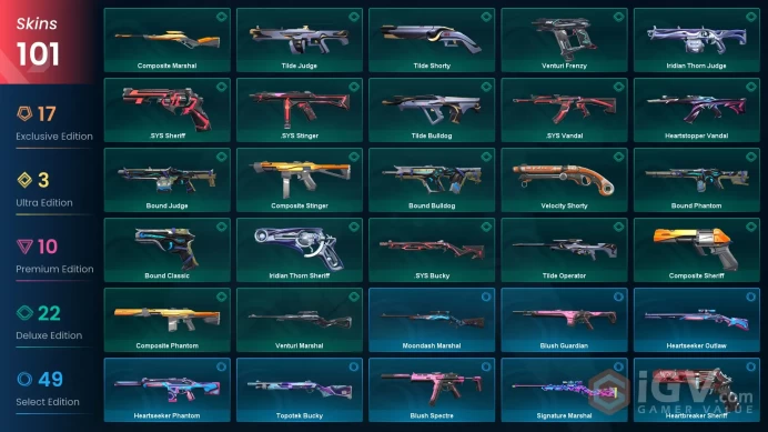 EU Level 134 100 Skins 28 Agents Radiant Entertainment System Phantom RGX 11z Pro Vandal RGX 11z Pro Vandal Prime//2....