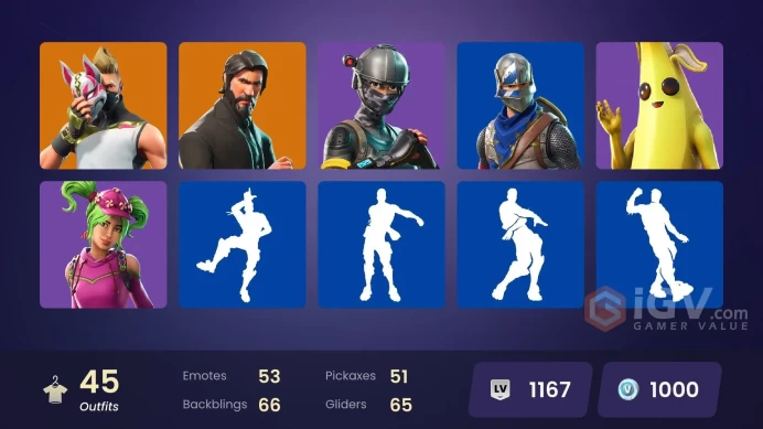 [PC/PSN/XBOX] 45 skins | OG STW | The Reaper | Blue Squire | Royale Knight | Elite Agent | Vivi Chroma | Hybrid | Drift | Enforcer | Carbide |