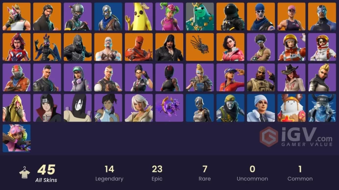 [PC/PSN/XBOX] 45 skins | OG STW | The Reaper | Blue Squire | Royale Knight | Elite Agent | Vivi Chroma | Hybrid | Drift | Enforcer | Carbide |