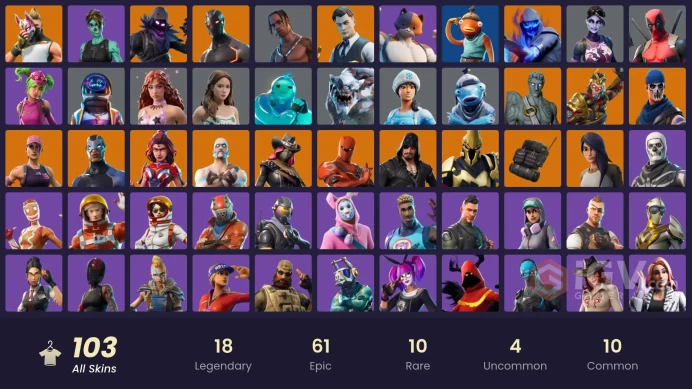 PC/PSN/Xbox/Nintendo 103 skins | OG STW | Travis Scott | Astro Jack | Rogue Agent | Calamity | Drift | Raven | Midas | Wukong | Omega | Carbide 