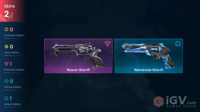 EU | 2 skins | Reaver Sheriff | Nanobreak Sheriff | J8852