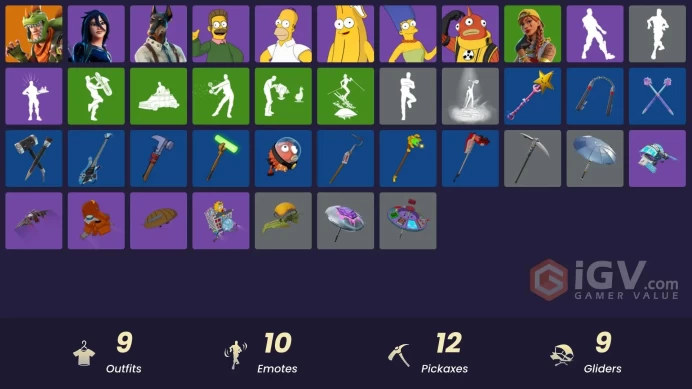 [PC] 9 skins | Rex | Duke | Springfielder Peely | Marge Simpson | Homer Simpson | Astra | Blinky Fishstick