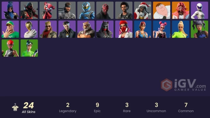 [PC] 24 skins | Valeria | Peter Griffin | Darth Maul | Ravenpool | Cuddlepool | UNSC Spartan | Solid Snake 