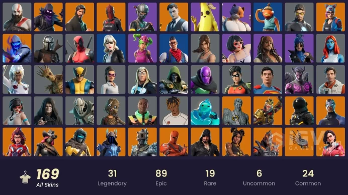 [PC/XBOX] 170 skins | The Reaper | Kratos | Elite Agent | WORLD CUP | Rogue Agent | Prodigy | Leviathan Axe | Y366