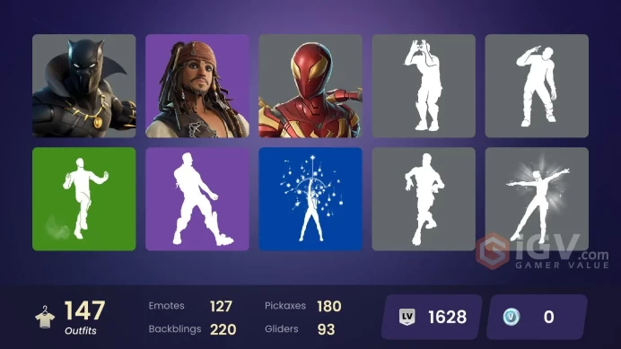 [PC] 145 skins | Master Chief | Zeus | Hades | Poseidon | Captain America | Sakaaran Champion Hulk | Black Widow (Snow Suit) [FULL ACCESS]