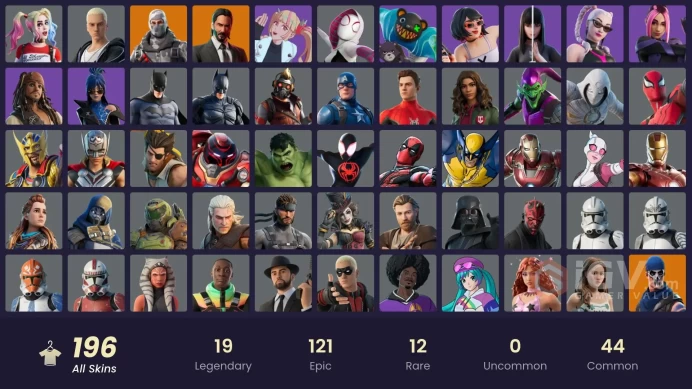[ALL PLATFORMS]-200 Skin-181 Pickaxe -OG STW-Aloy-Shogun OG-Moon Knight-Iron Man Zero-Iron Man (MCU)-Iron Man Mk 45-FULL ACCESS-BEST SELLER-