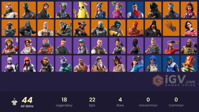 [PC/PSN/XBOX] 44 skins | The Reaper | Elite Agent | Blue Team Leader | Take The L | Point Patroller | Cloud Striker | Prodigy | Omega | Dire 