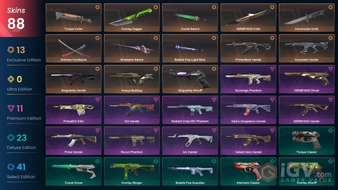 [NA] 88 SKINS | 8 KNIVES | Onimaru Kunitsuna Overlay Dagger Shellspire Sword Torque Coiler Xenohunter Knife XEROFANG Knife