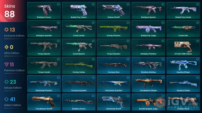 [NA] 88 SKINS | 8 KNIVES | Onimaru Kunitsuna Overlay Dagger Shellspire Sword Torque Coiler Xenohunter Knife XEROFANG Knife