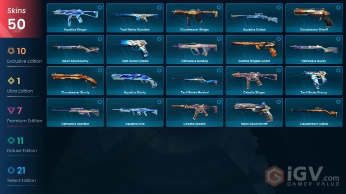 [NA] 50 SKINS | 4 KNIVES | Sovereign Marshal Mystbloom Operator Champions 2024 Blade Comet Sword lon Karambit