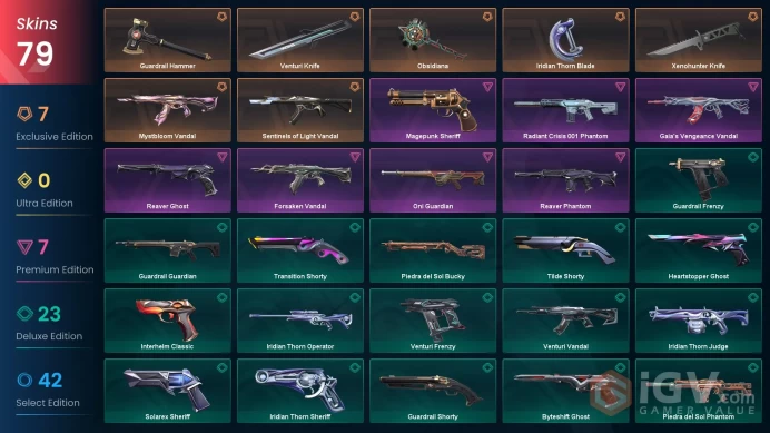 79 Skin // EU-TR // Sentinels Of Light +Mystbloom + Forsaken + Gaia's + Reaver + Radiant + Magepunk + Oni + Xenohunter + 5 Knife // FULL Access