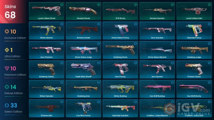 EU/TR - 19 Premium Skins-Yoru's Stylish Butterfly Comb-Reaver Knife-Ruination Phantom-Reaver Vandal-Sovereign Ghost-Ion Sheriff / Full Access