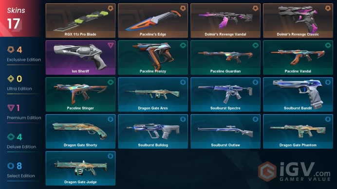 EU / V26ACT2 ASCENDANT 1 / Dolmir's Revenge Vandal-RGX 11z Pro Blade-Ion Sheriff-Dolmir's Revenge Classic- INSTANT DELİVERY / CHANGEABLE MAİL