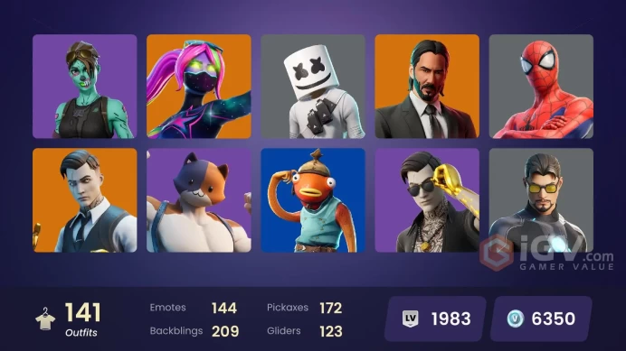[ALL PLATFORMS]-141 Skin-Backlash-John Wick-Midas-Marshmello-Phaedra-Lara Croft-Fishstick-FULL ACCESS-BEST SELLER-
