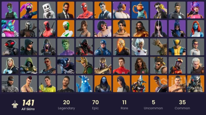 [ALL PLATFORMS]-141 Skin-Backlash-John Wick-Midas-Marshmello-Phaedra-Lara Croft-Fishstick-FULL ACCESS-BEST SELLER-
