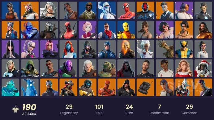 [PC/PSN/XBOX/Nintendo]   188 skins F/A :  Leviathan Axe | Travis Scott | Renegade Raider | Aerial Assault Trooper | Blue Team Leader | Gold Brut