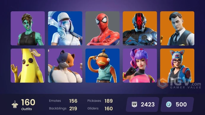 [PC/PSN/XBOX/Nintendo]  160 skins F/A :  Leviathan Axe | Gold Brutus | Gold Midas | Tart Tycoon | Lina Scorch | Sultura | Fixer | Point Patrolle