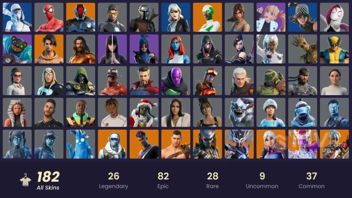 [PC/PSN/XBOX/Nintendo]  182 skins F/A :  Leviathan Axe | Sultura | Fixer | Cloud Striker | Paradigm (Reality-659) | Peter Griffin | The Origin |