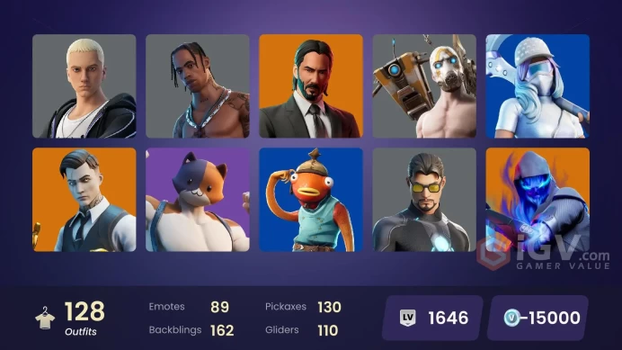 [XBOX/NIN/PC] 128 SKINS | OG STW | TRAVIS SCOTT | ASTRO JACK | ROGUE AGENT | BURNING AMBITION VALERIA | FANCY PETER GRIFFIN (NO HAT)