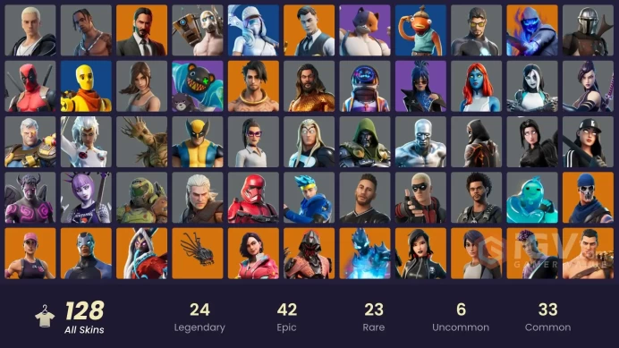 [XBOX/NIN/PC] 128 SKINS | OG STW | TRAVIS SCOTT | ASTRO JACK | ROGUE AGENT | BURNING AMBITION VALERIA | FANCY PETER GRIFFIN (NO HAT)