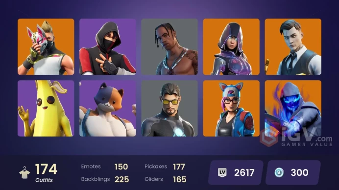 [XBOX/NIN/PC] 174 SKINS | OG STW | IKONIK | GLOW | BLUE TEAM LEADER | TRAVIS SCOTT | GOLD MIDAS | GOLD BRUTUS | SULTURA | CARBON COMMANDO 