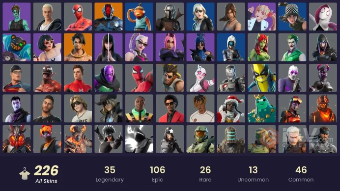 [PSN/XBOX/NIN/PC] 226 SKINS | MASTER CHIEF (MATTE BLACK) | TENTACULAR | GOLDEN RAZ | HARBINGER ARMOR OMEGAROK | ROCOCO CLOAK-O | ASCENSION NEZUM