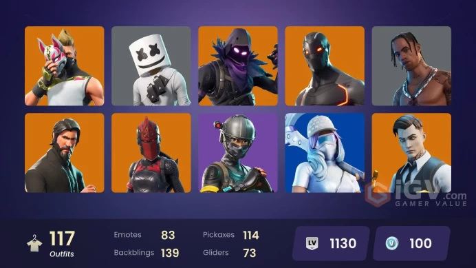 [XBOX/NIN/PC] 117 SKINS | THE REAPER | ELITE AGENT | TRAVIS SCOTT | ASTRO JACK | GOLD MIDAS | GOLD BRUTUS | ROGUE AGENT | STAGE 5 | STAGE 4