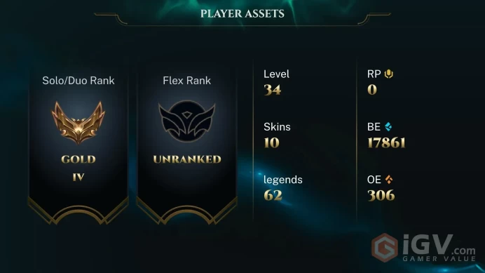 [EUW] S16! - SPLIT 1! Gold 4 - 30 LP Gain - Ranked Ready - Instant Delivery