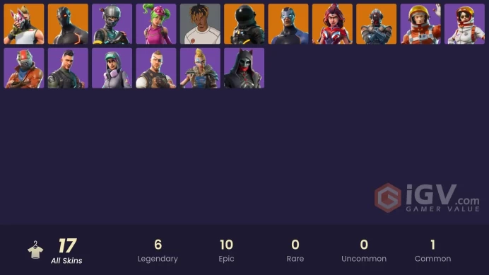 | PC/PSN/XBOX | 17 SKINS | Dark Voyager | Drift | The Visitor | Valor | Omega | Carbide | Rust Lord | Elite Agent | Zoey | 50 VBUCKS | FfzlL |