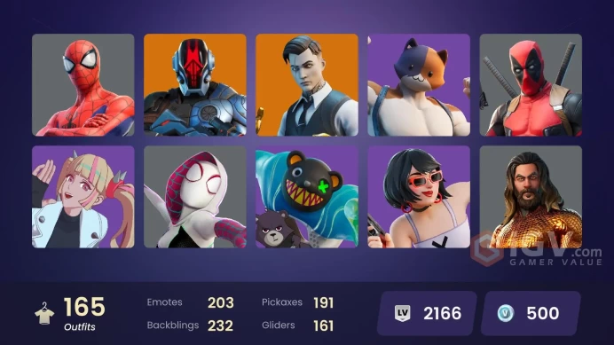 (PC PSN XBOX) 165 skins | Gold Midas | Sultura | Tart Tycoon | Twyn | Fade | Malik | The Foundation | Valeria | Kymera | Snap | Spectra Knight |