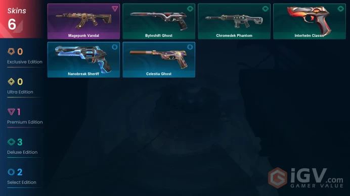 | AP | 6 SKINS | VALUE: 3050 VP | Magepunk Vandal | Byteshift Ghost | RANKED READY | 80 LEVEL | INSTANT DELIVERY | FULL ACCESS | FgXQb |