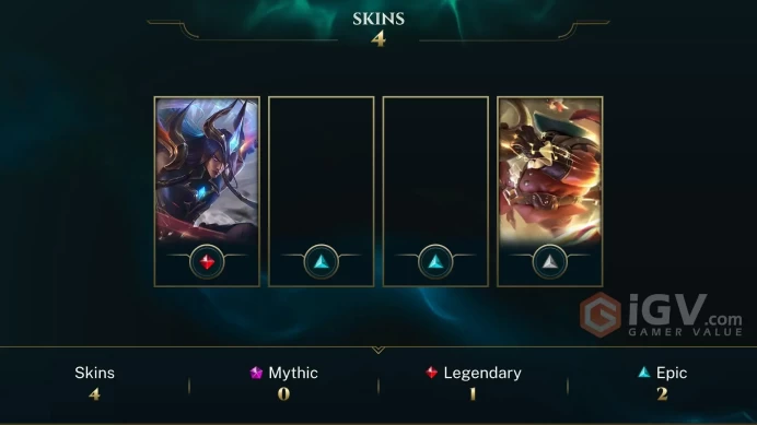 | LAN | 4 SKINS | GOLD 3 | 66 CHAMPIONS | 32 LEVEL | INSTANT DELIVERY | FULL ACCESS | FfAxA |